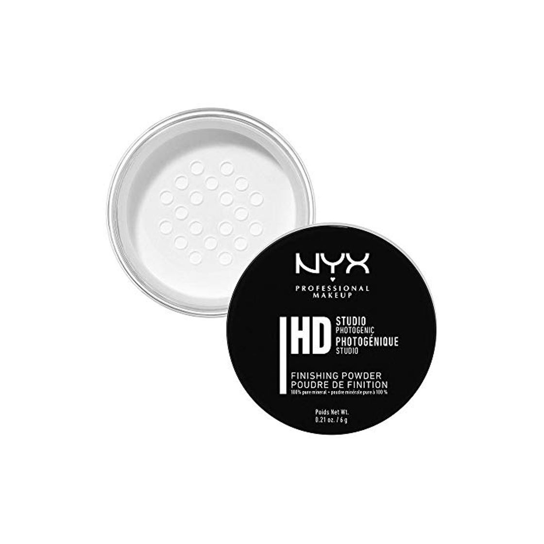 Social NYX Professional Makeup Polvos fijadores Studio Finishing Powder, Polvos sueltos, Acabado mate,