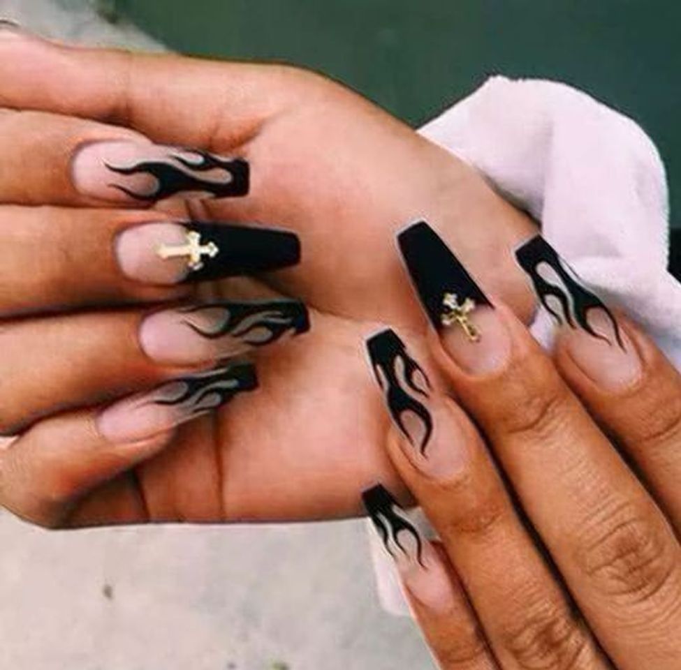 Social Unhas postiças com desenho 