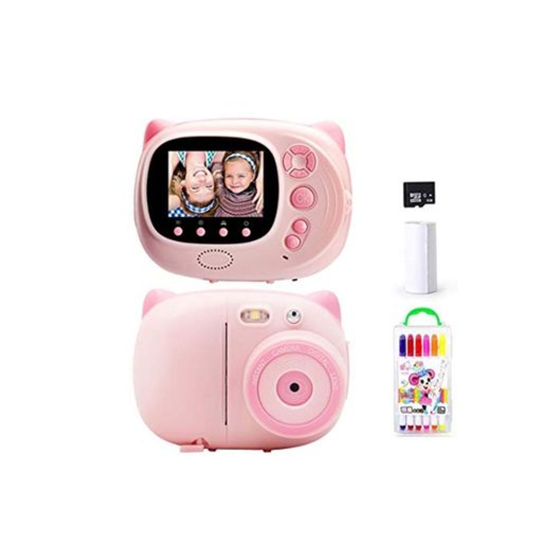 Producto TOYOUSONIC Máquina fotográfica instantánea para niños, niña, cámara 1080P, videocámara digital portátil