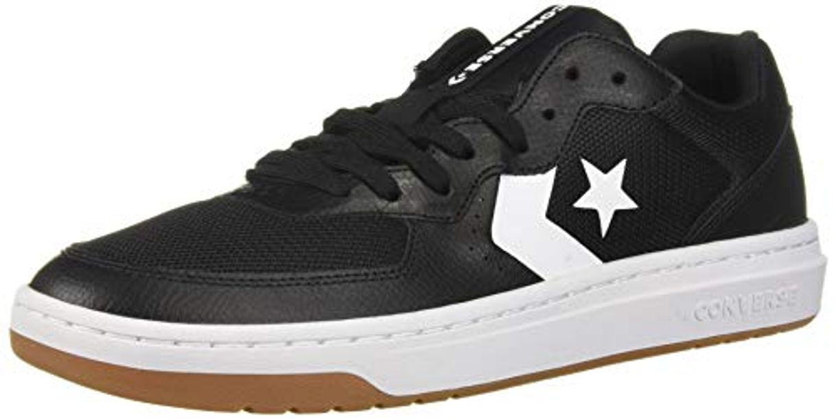 Moda Converse Rival - Tenis unisex para hombre, negro