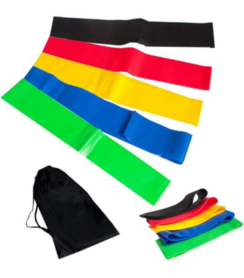 Moda Faixa Elástica Pood Resistance Loop Bands - 5 Faixas Super B