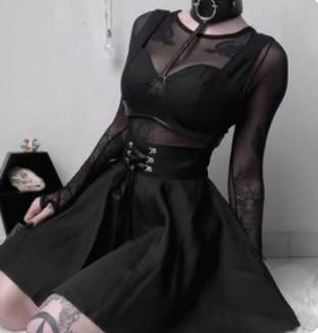 Moda Roupa gothic