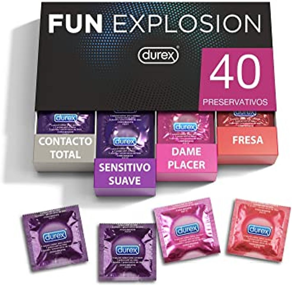 Productos Durex Preservativos Fun Explosion Mixtos Sabor Fresa