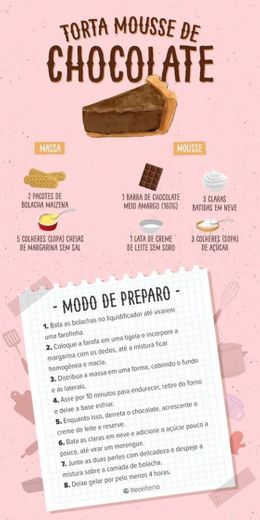 Receita Torta de Chocolate 