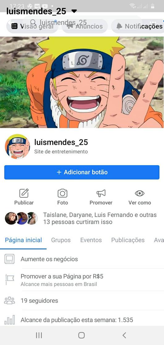 Moda Minha Página de Animes no Facebook. Sigam por favor!