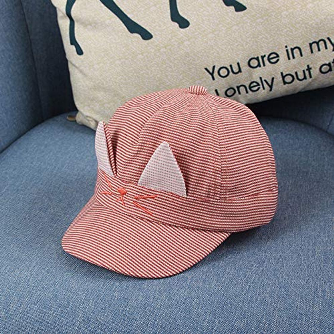 Fashion wtnhz Artículos de Moda Gorros de Gato Bordados Lindos Coreanos Sombrero de bebé con sombrilla de Todo fósforo de modaRegalo de Vacaciones