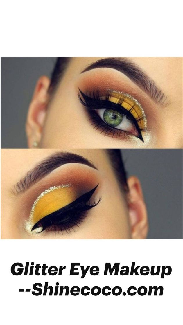 Moda Glietter eye makeup