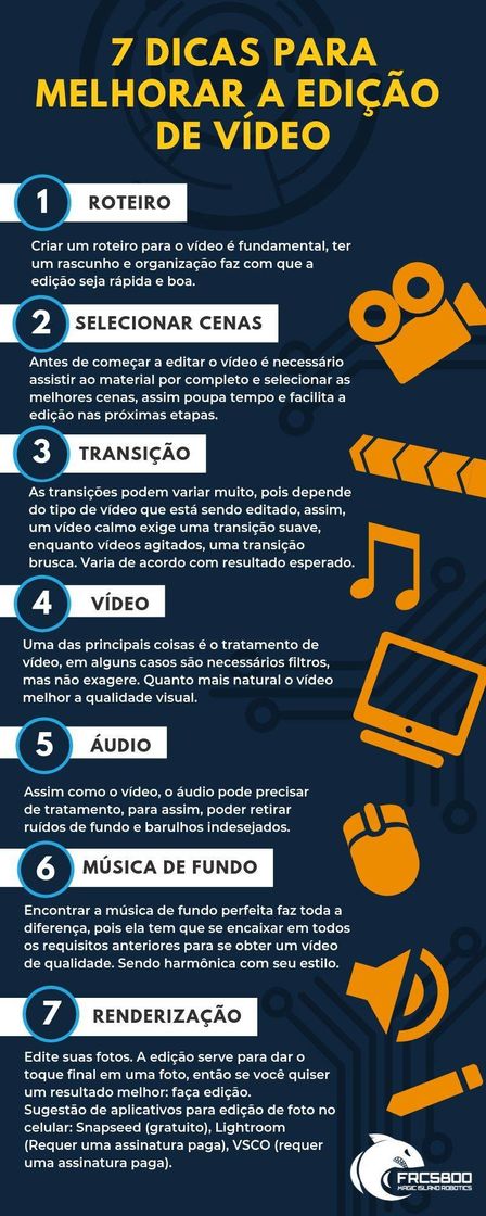 Moda 7 dicas para Edição de video