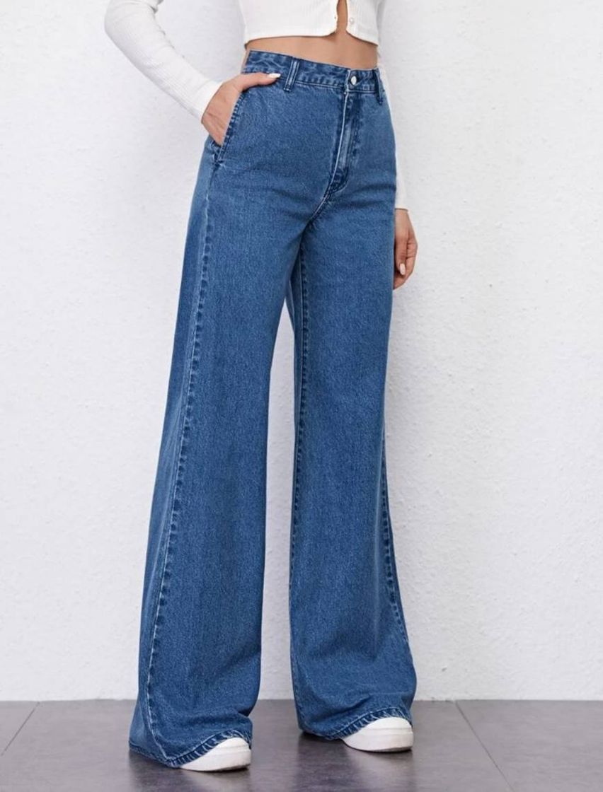 Fashion Calça pantalona jeans