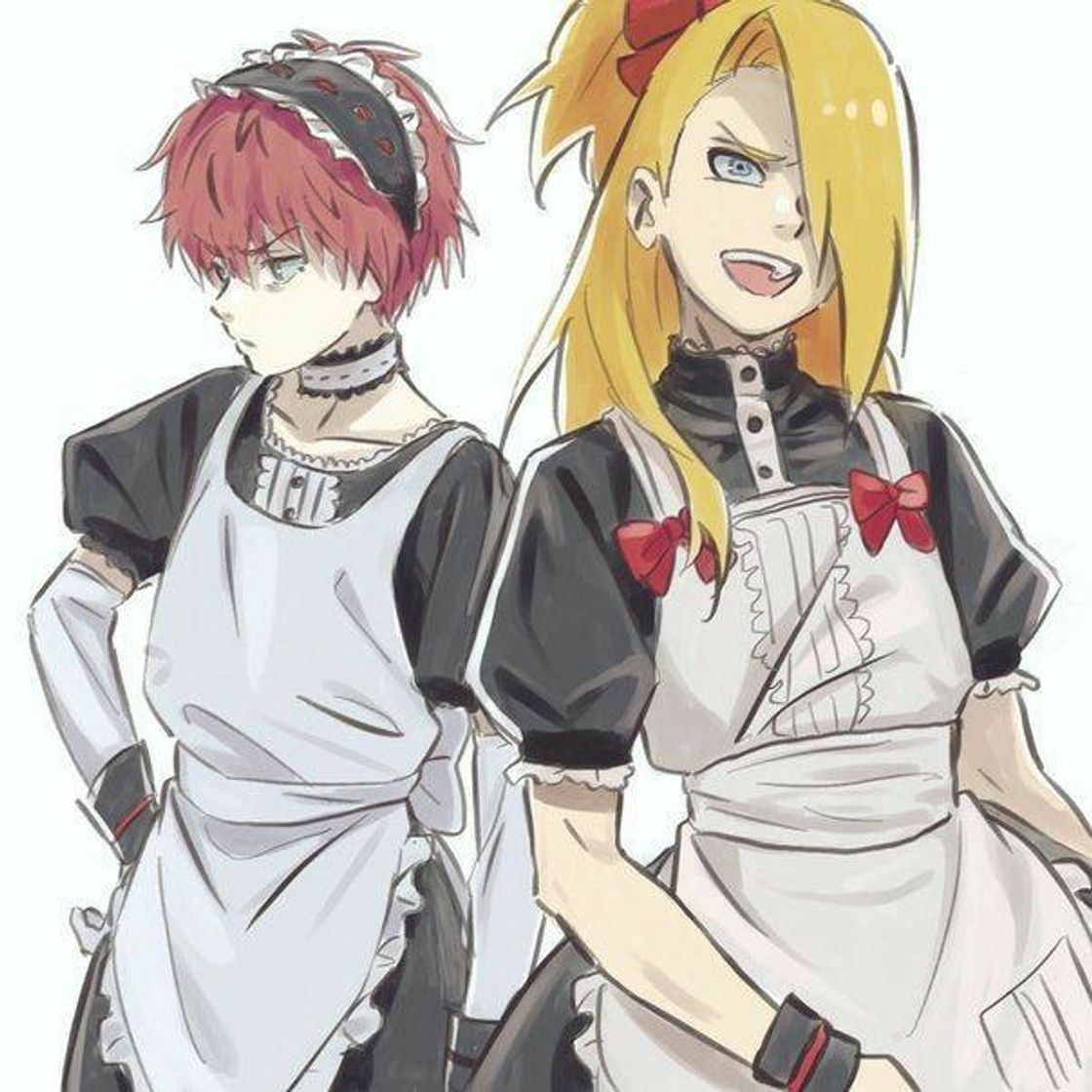 Fashion Sasori and Deidara maids 