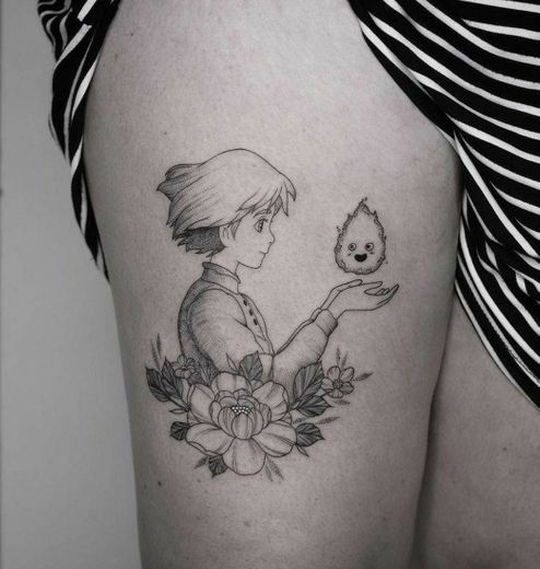 Tatuagem Sophie Castelo Animado 