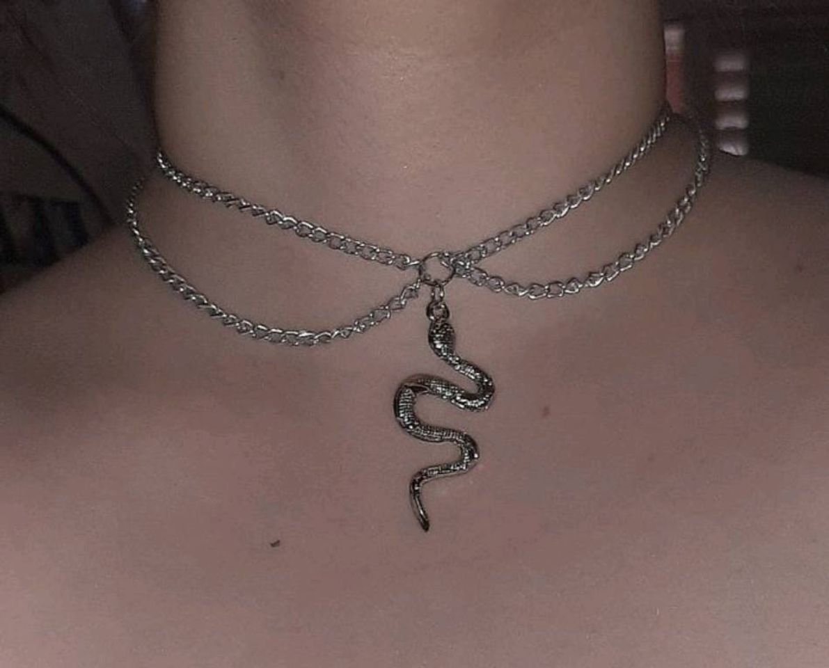 Choker serpente de alumínio 