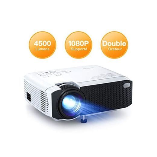 Proyector APEMAN Mini Portátil Proyector de Cine en Casa 3500 Lumen Altavoces