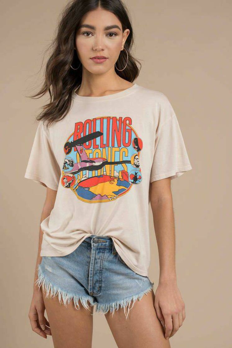 Moda Camiseta feminina Rolling stones