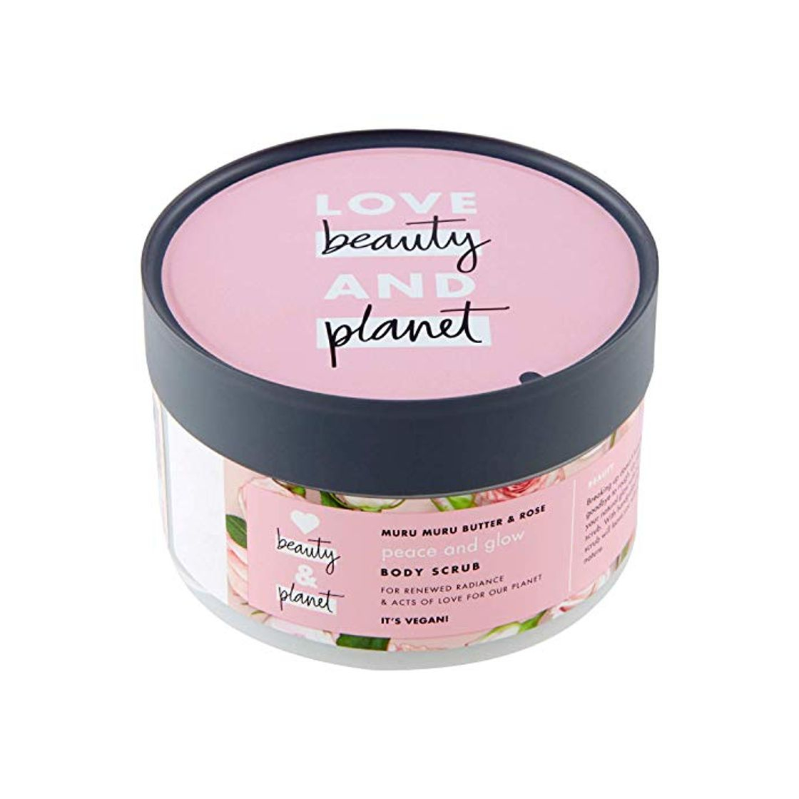 Productos Love Beauty and Planet Exfoliante corporal manteca de muru muru y rosa