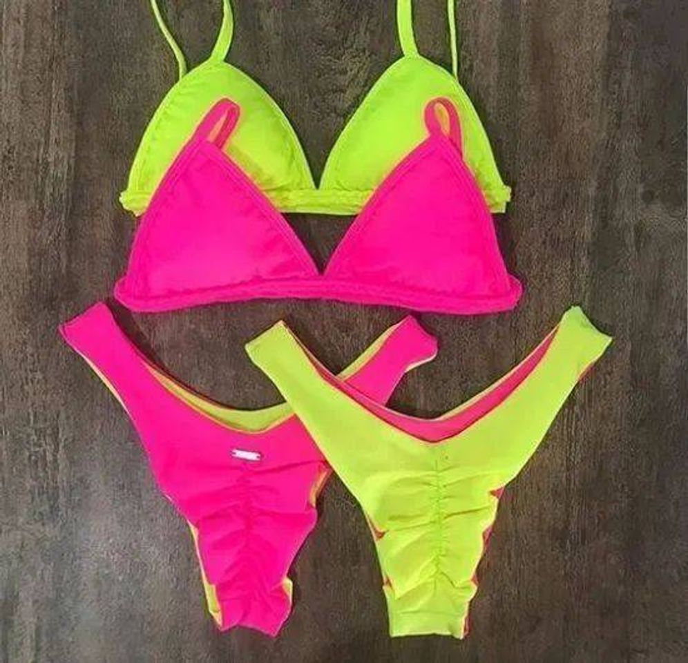 Moda biquíni neon 💛💞