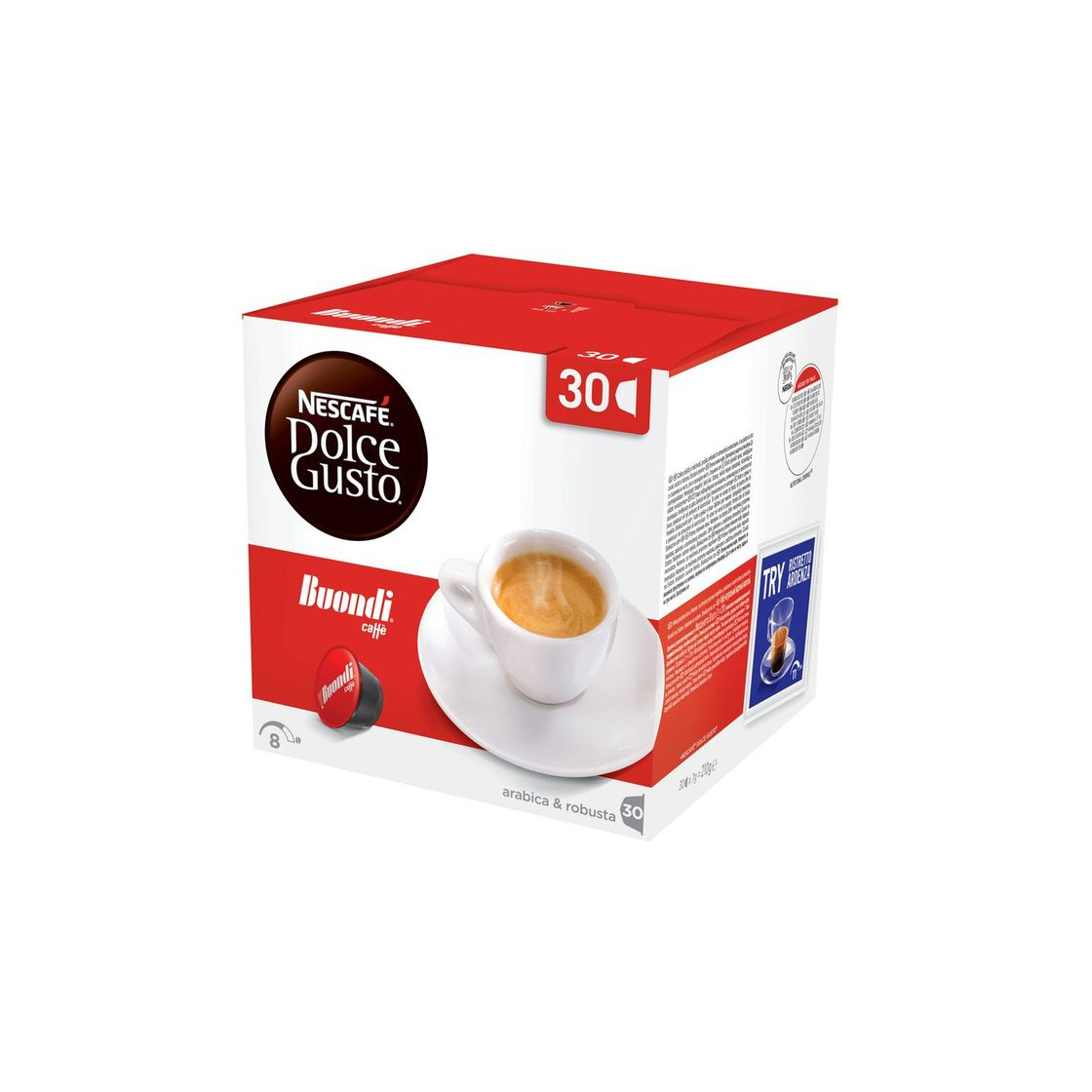 Producto Cápsulas Cafe Dolce Gusto Buondi 30 Un