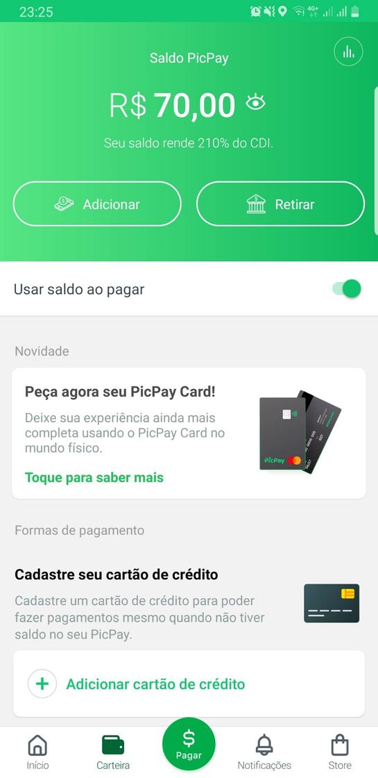 App PicPay - Ganhe R$10 com o cupom C7GSFM