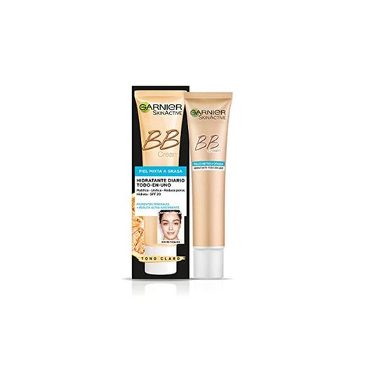 Garnier SkinActive BB Cream Matificante Crema Correctora y Anti Imperfecciones para Pieles
