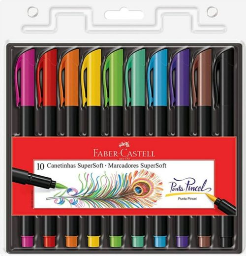 Brush Pen 10 Cores Soft / 