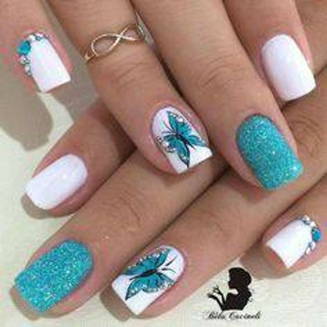 Fashion Unhas Azuis