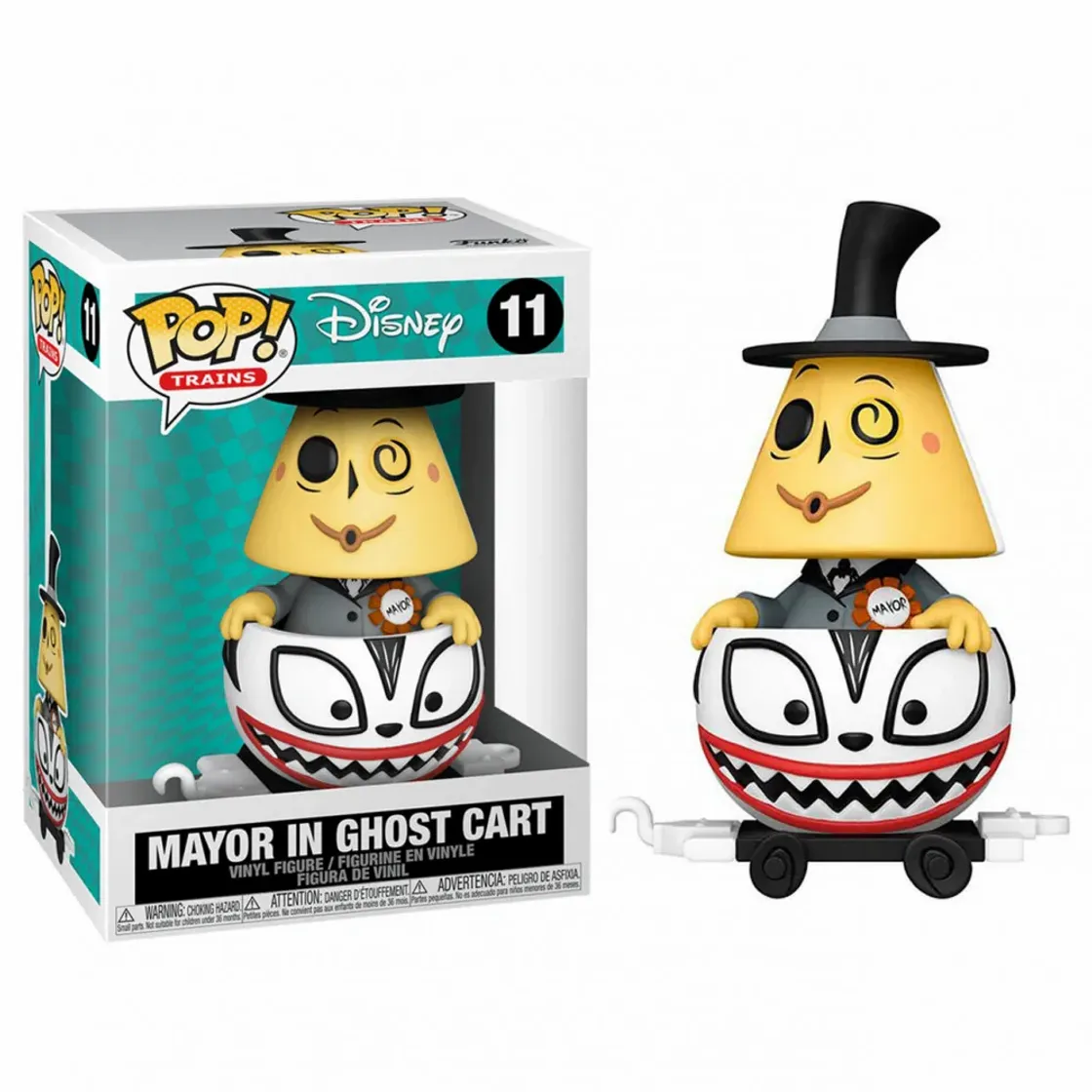 Moda Funko- Pop Disney: Nightmare Before Christmas Train-Mayor in Ghost Cart 