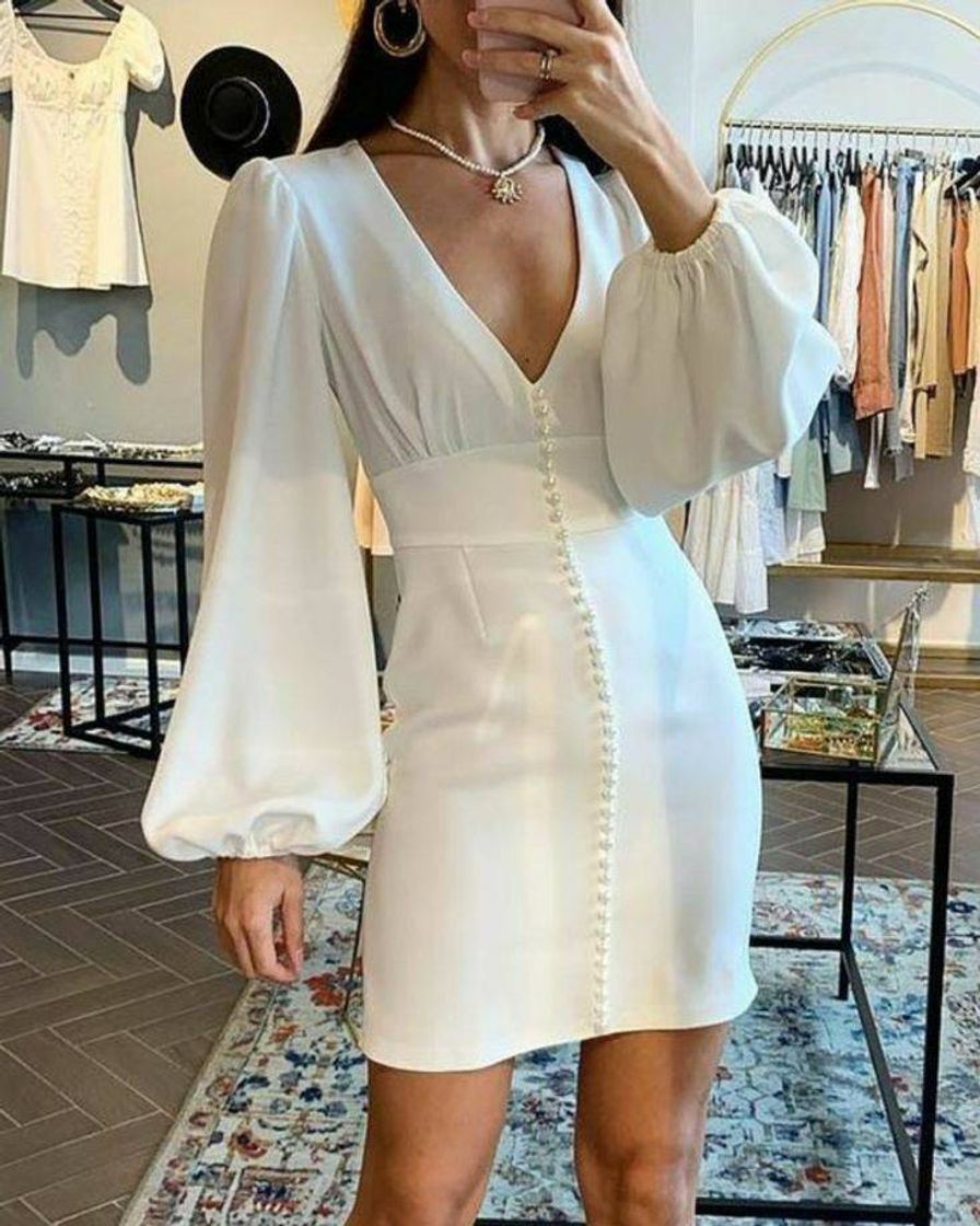 Moda Um vestido branco 