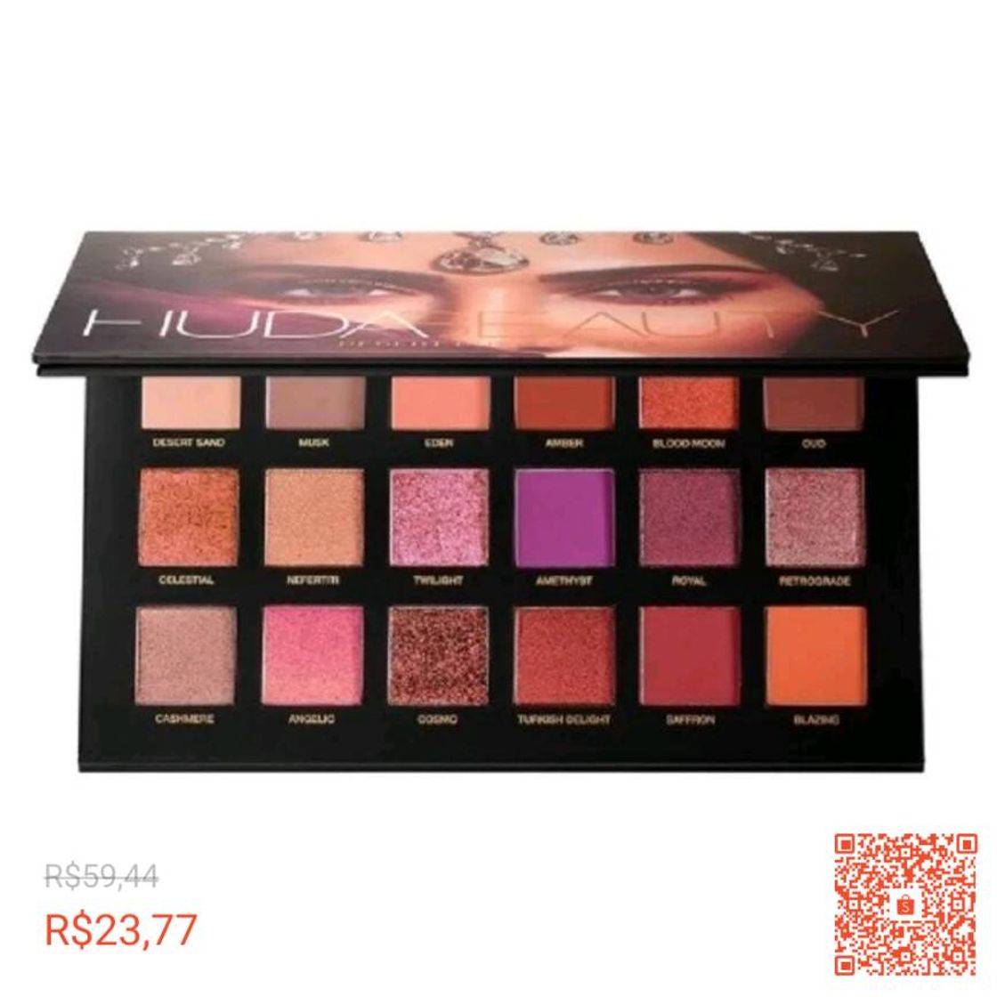 Social Paleta de sombras Huda beauty
