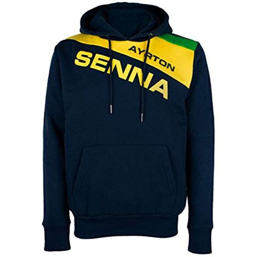 Ayrton Senna Jersey con Capucha Carreras II - Azul