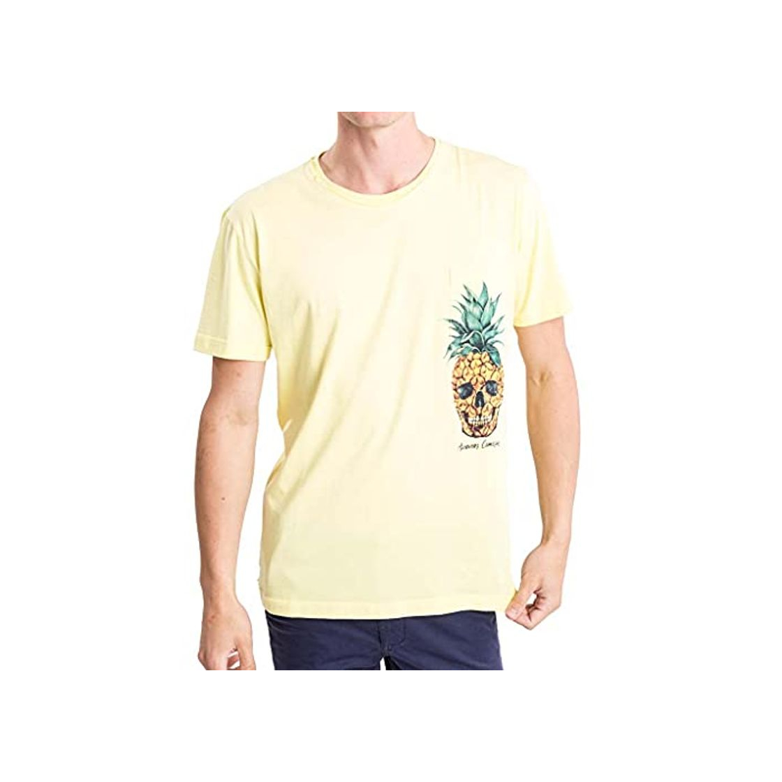 Moda KOALA BAY Camiseta Piña Skull Amarillo