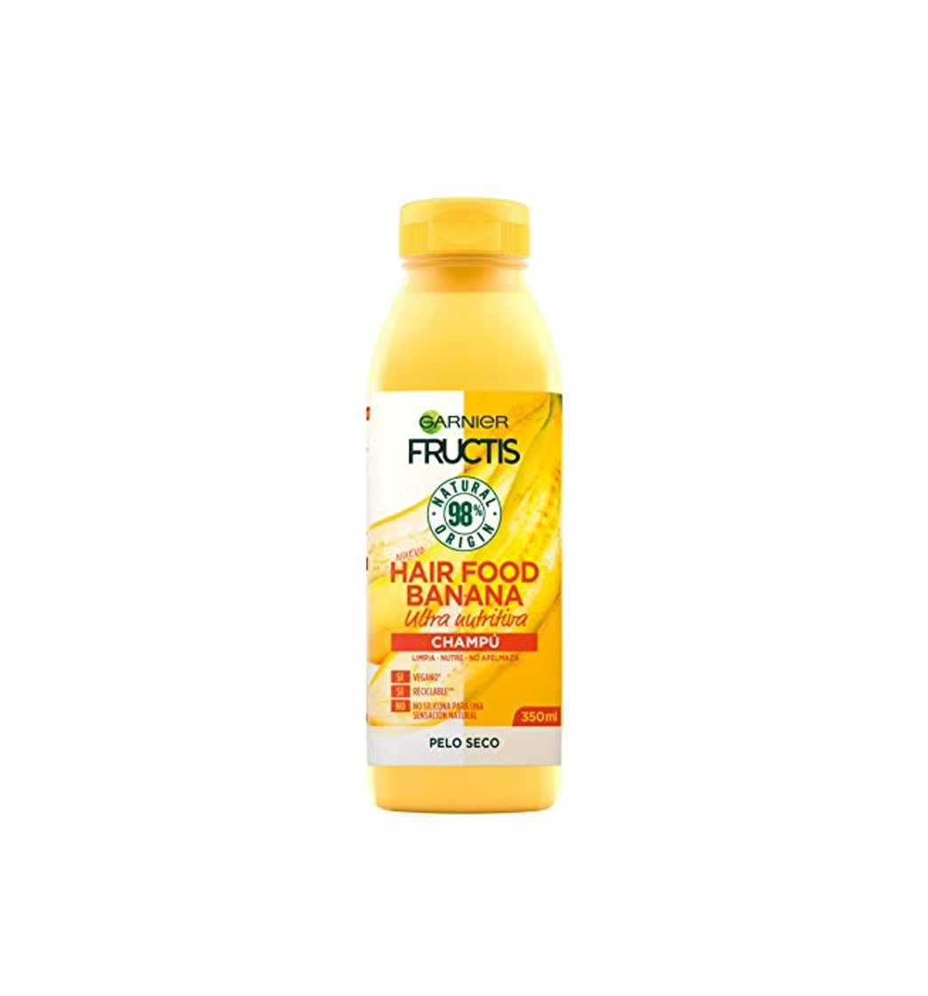 Garnier Fructis Hair Food Champú Nutritivo de Banana para Pelo Seco