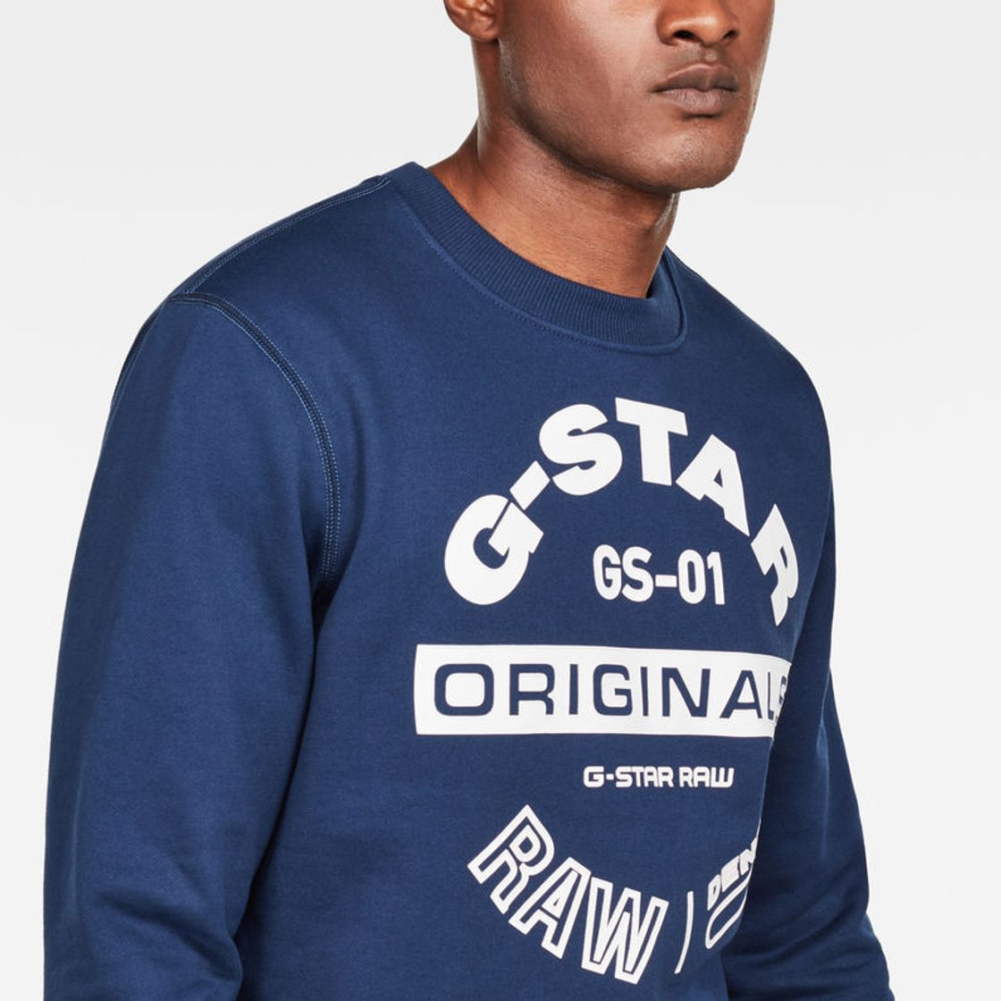 Moda G-STAR RAW Sport Panel Originals Logo_T-Shirt Camiseta, Blau