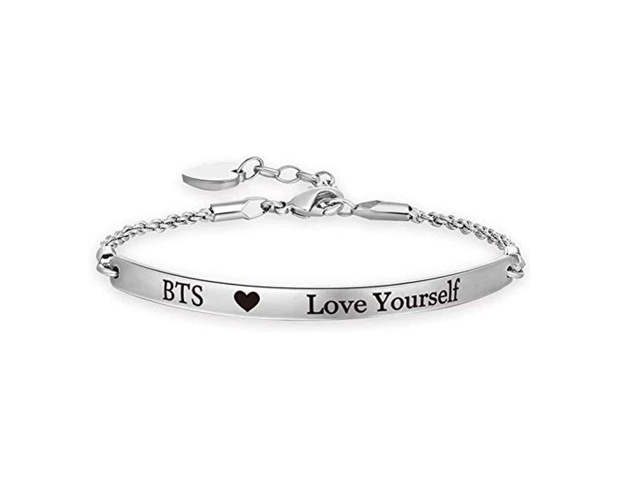 Moda BTS Bangtan Boys Pulsera Love Yourself Pulsera de Cadena Suga JIN Jimin V JHOPE RM JK BTS Fans Gifts BTS Korean Group Army Gift