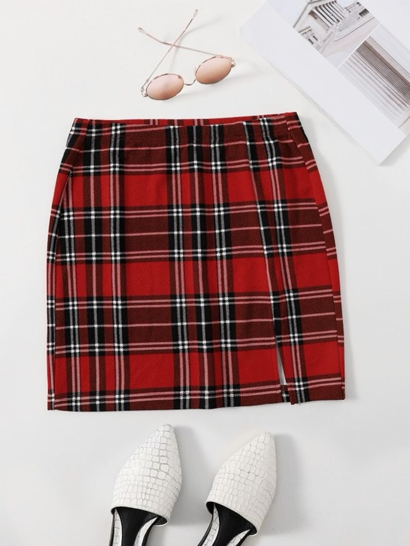 Fashion red plaid 