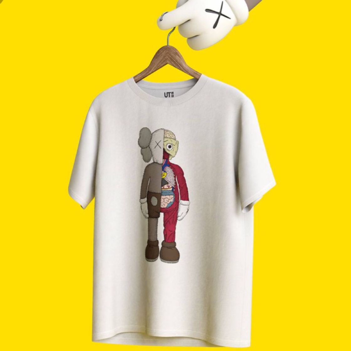 Fashion KAWS x Uniqlo Flayed Tee (US Sizing) White

