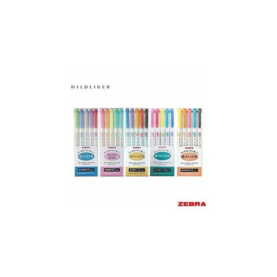 Product Zebra Mildliner - Juego completo de 25 colores