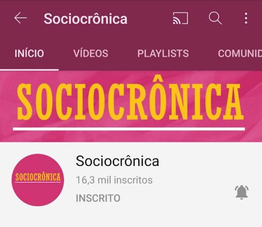 Sóciocrônica - YouTube