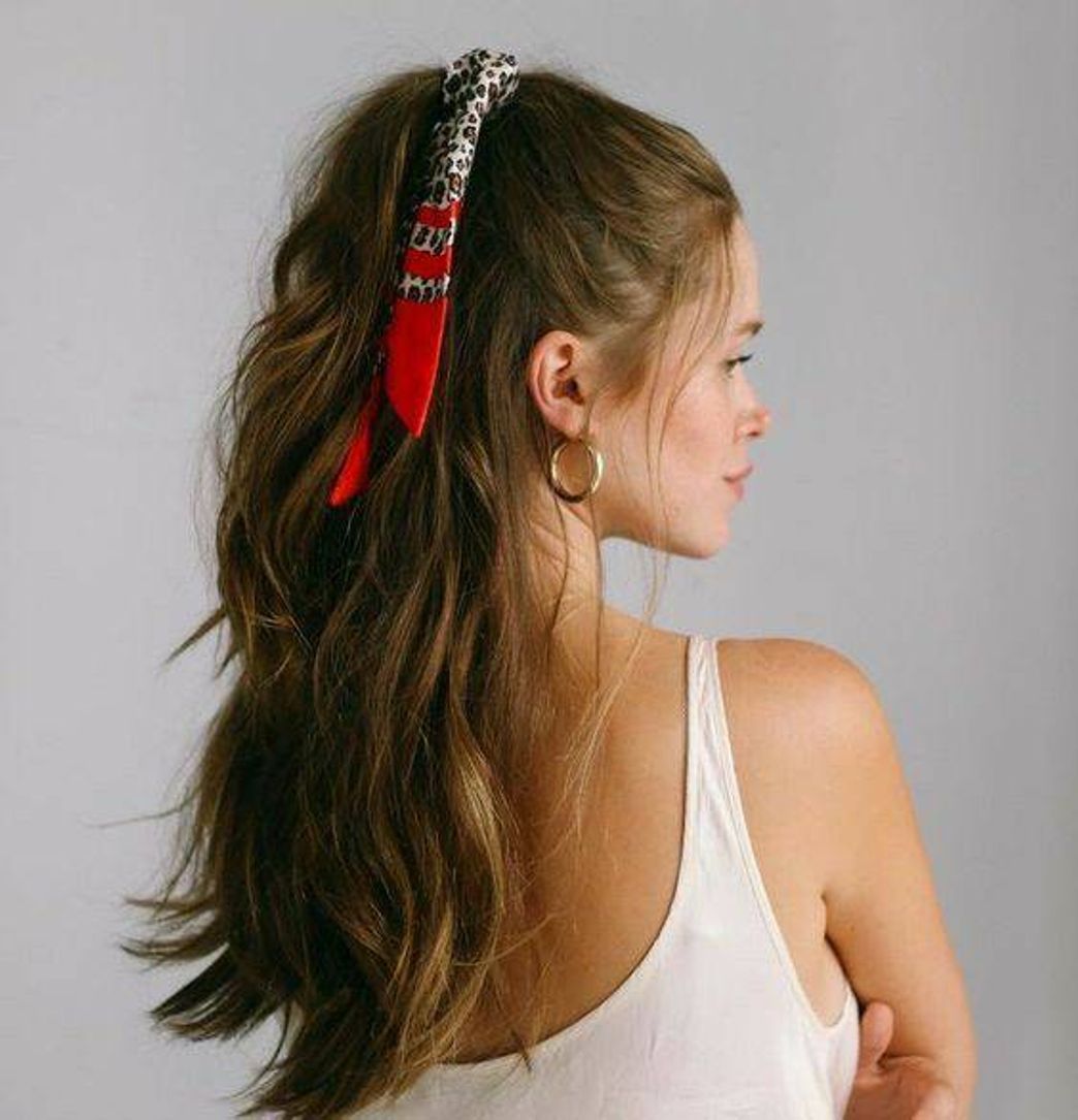 Fashion Penteado com lenço 