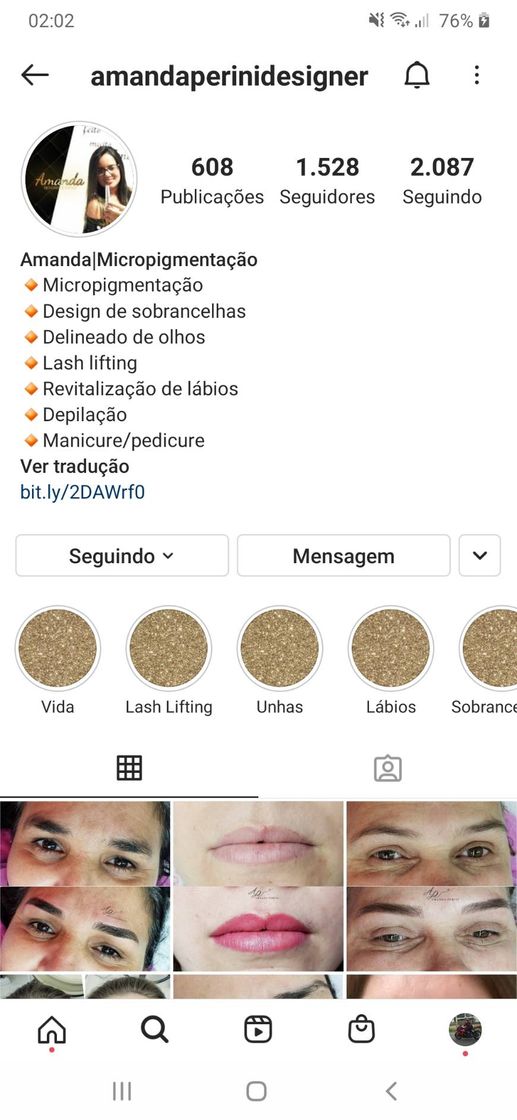 Moda Amanda Micropigmentação