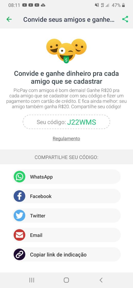 Fashion Picpay . Ganhe 20 reais com meu código!!🤑🤑