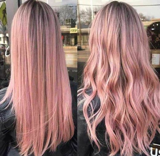 A beautiful pink hair 
