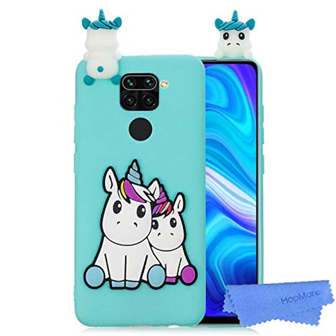 Products HopMore Funda para Xiaomi Redmi Note 9 Silicona Flexible Blando Divertidas Animal