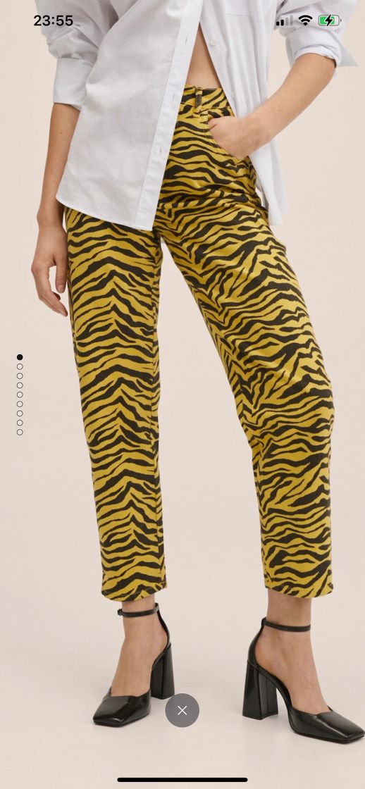 Moda Jeans mom animal print 