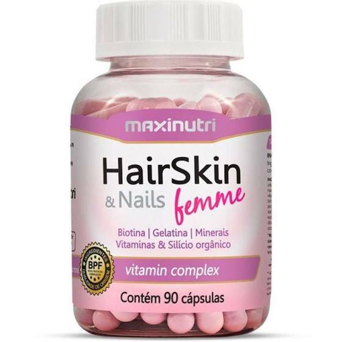 Fashion R$ 39,90 - HairSkin & Nails Femme Maxinutri Silício Orgânico