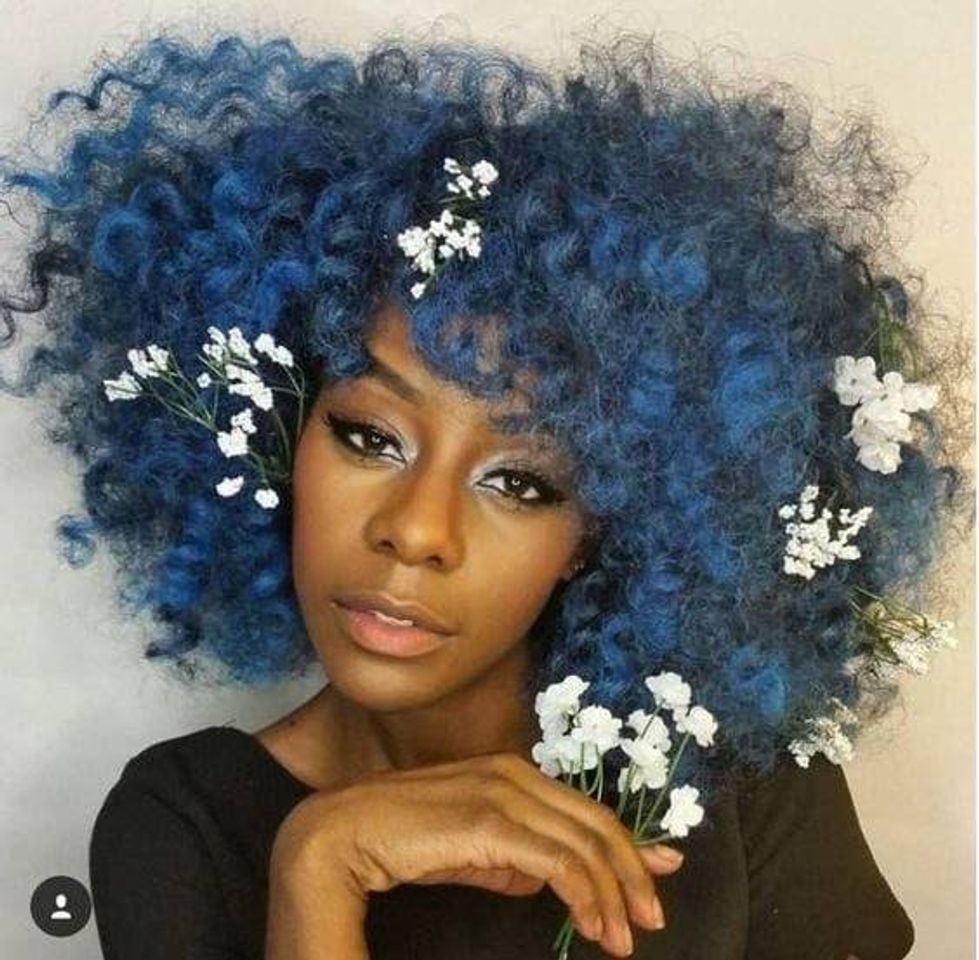 Fashion Blue hair