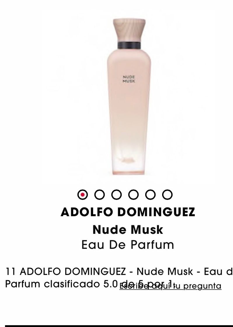 Moda Perfume Musk nude Adolfo Dominguez 