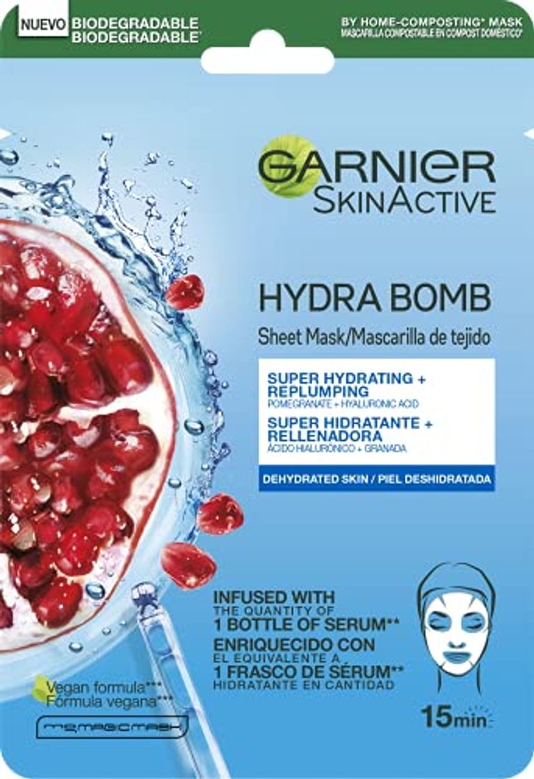 Belleza Mascarilla Energizante HydraBomb, de Garnier Skin Active