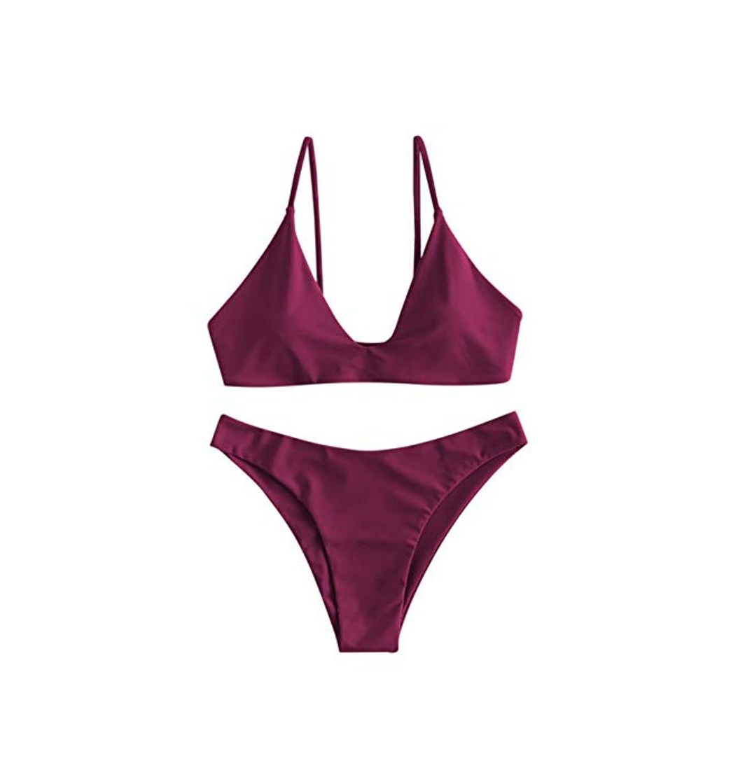 Moda ZAFUL Bikini triángulo Push Up para mujer