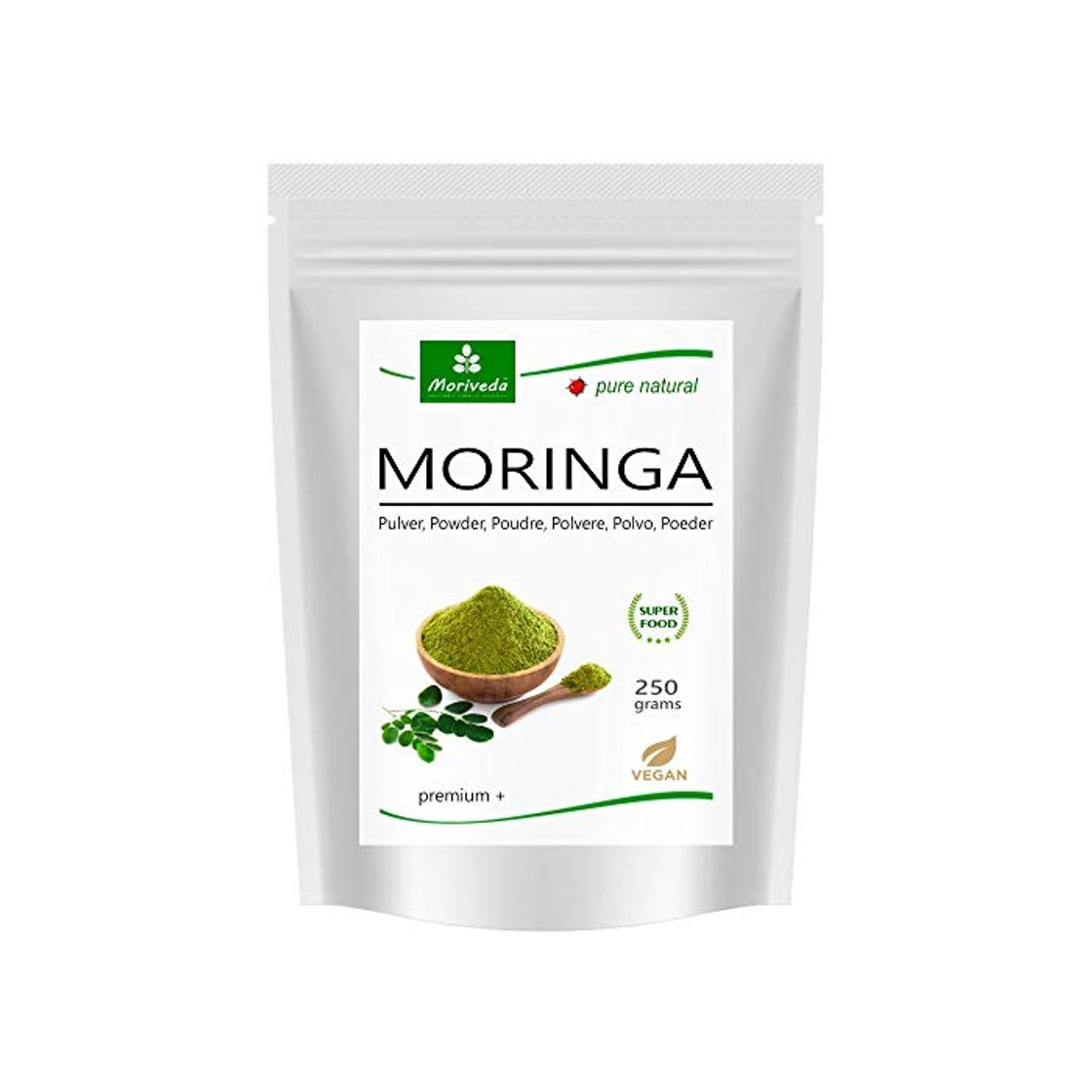 Social MoriVeda® Moringa Oleifera leaf powder 250g