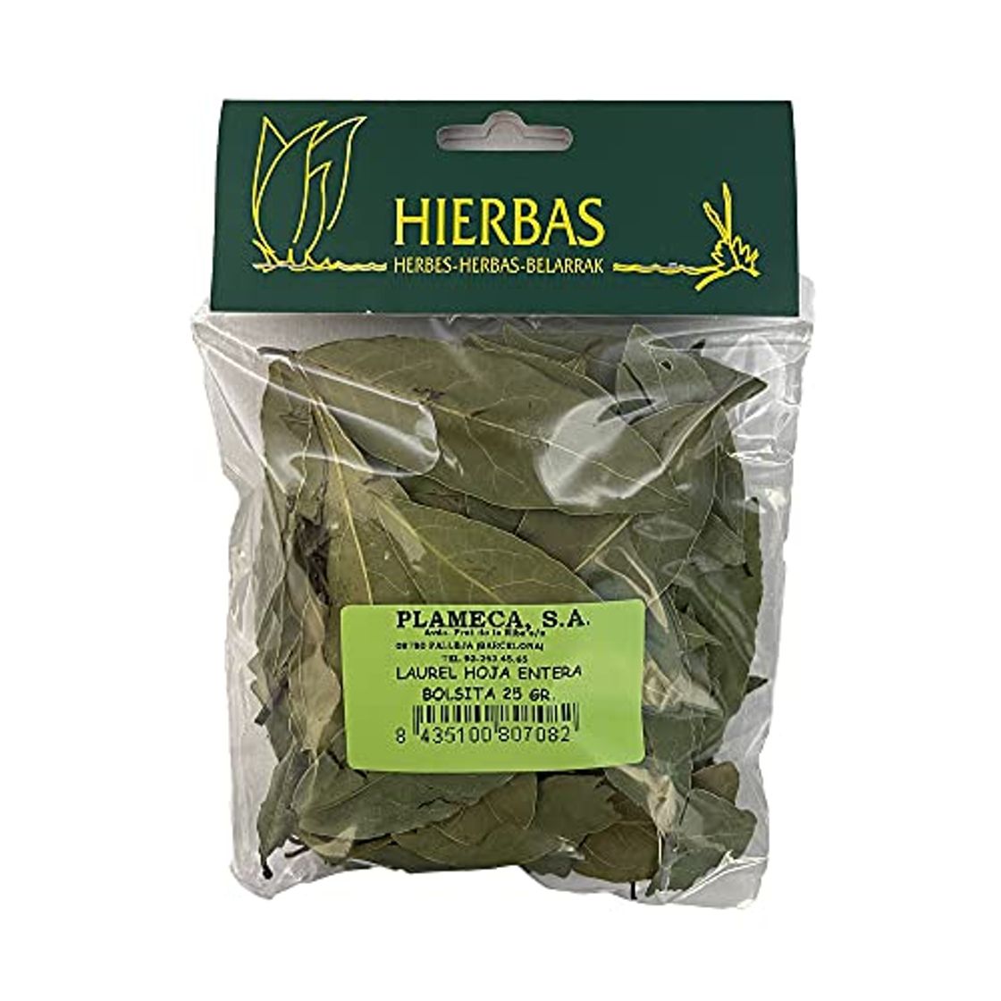Social Plameca Laurel Hoja Entera Bolsita 25 Gr 25 g